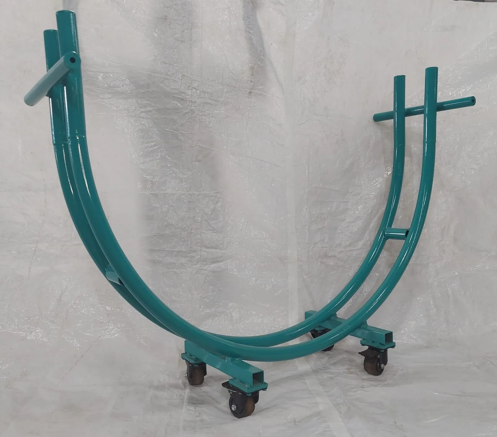 Bobbin cradle trolley on swivel casters